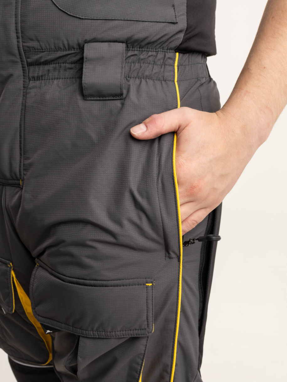 Камчатка МАГМА костюм для рыбалки GRAYLING, зимний серо-жёлтый